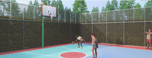 fasilitas lapangan basket