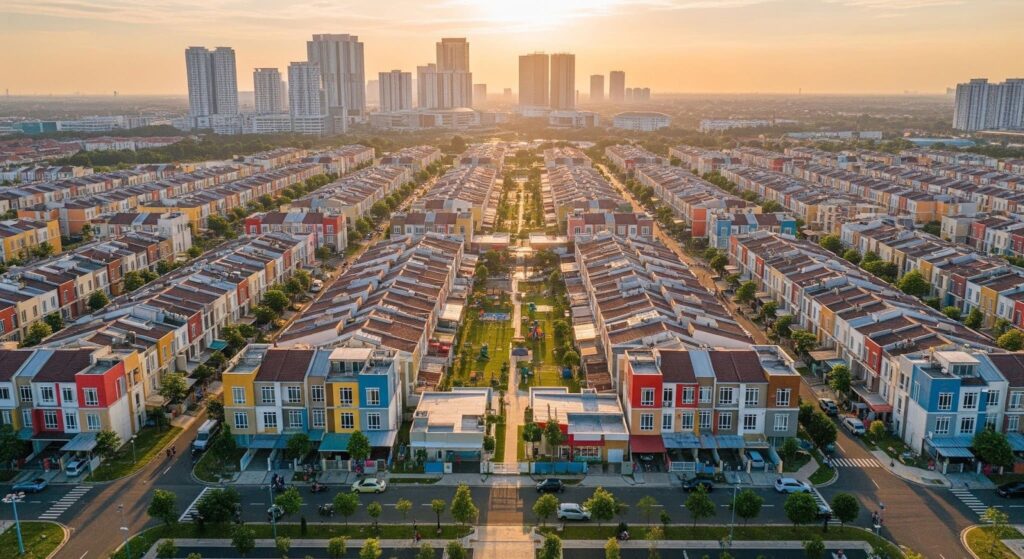Ilustrasi perumahan di BSD City Tangerang