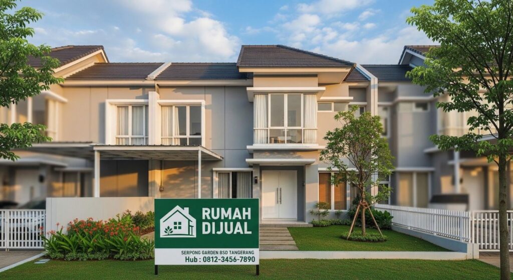 Ilustrasi Rumah Dijual di Serpong Garden BSD Tangerang