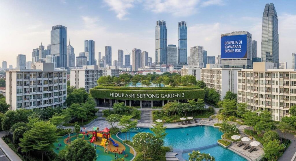 Mencari Keseimbangan: Hidup Asri Serpong Garden 3, Bekerja di Kawasan Bisnis BSD