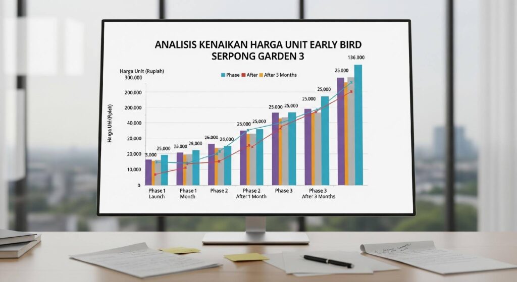Investasi Jangka Pendek: Analisis Kenaikan Harga Unit Early Bird Serpong Garden 3