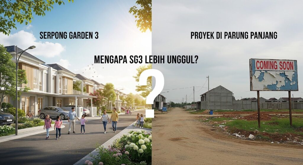 Serpong Garden 3 vs Proyek di Parung Panjang: Mengapa SG3 Lebih Unggul?