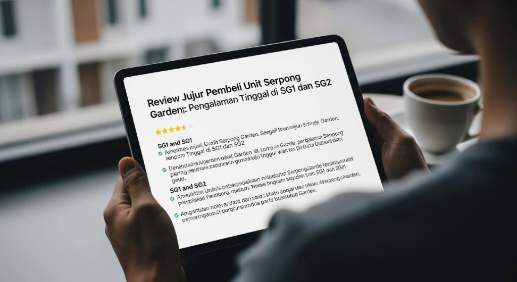 Review Jujur Pembeli Unit Serpong Garden: Pengalaman Tinggal di SG1 dan SG2